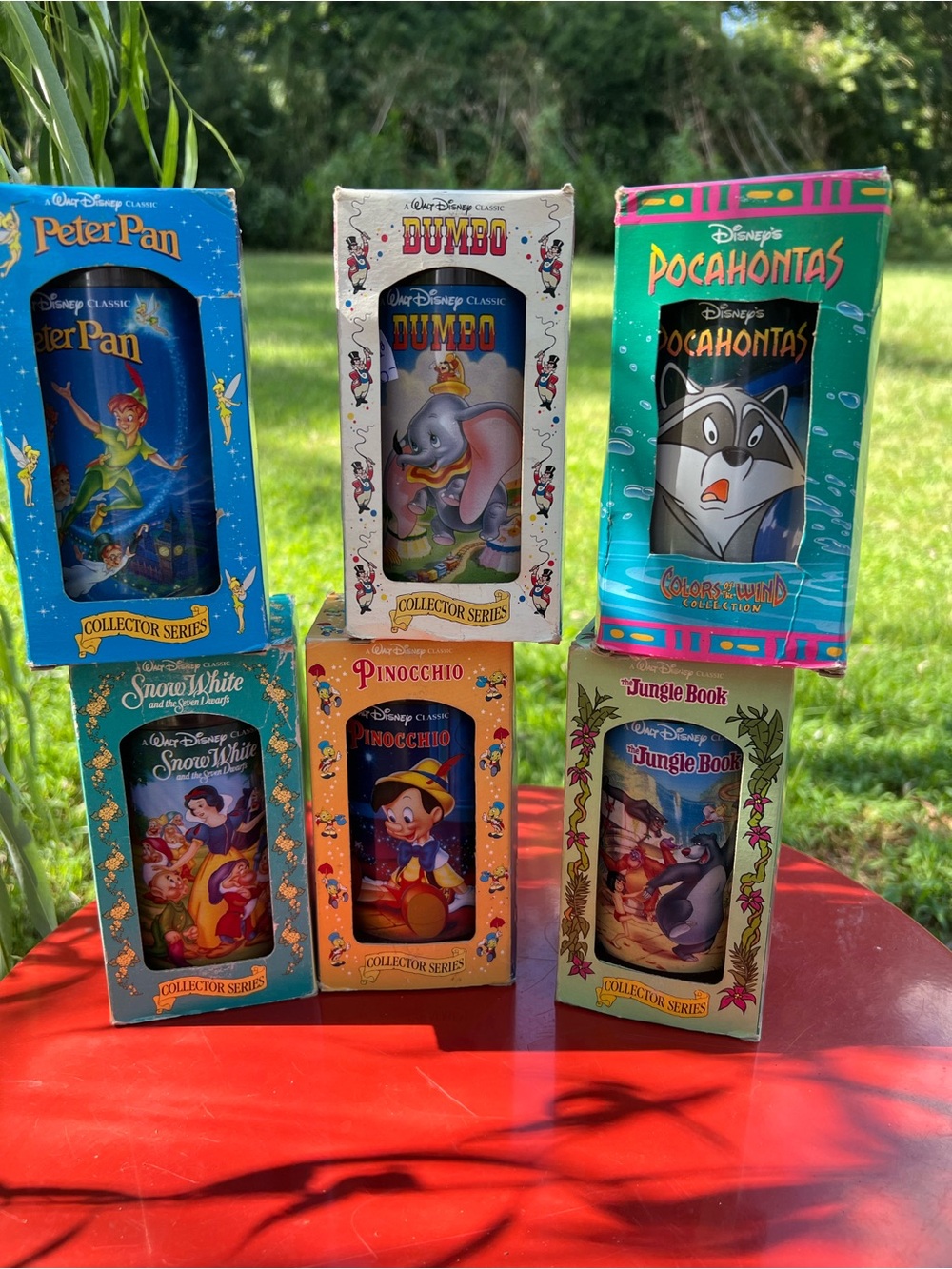 Vintage Disney Collector Series Classic Glassware Collection - Multicolor